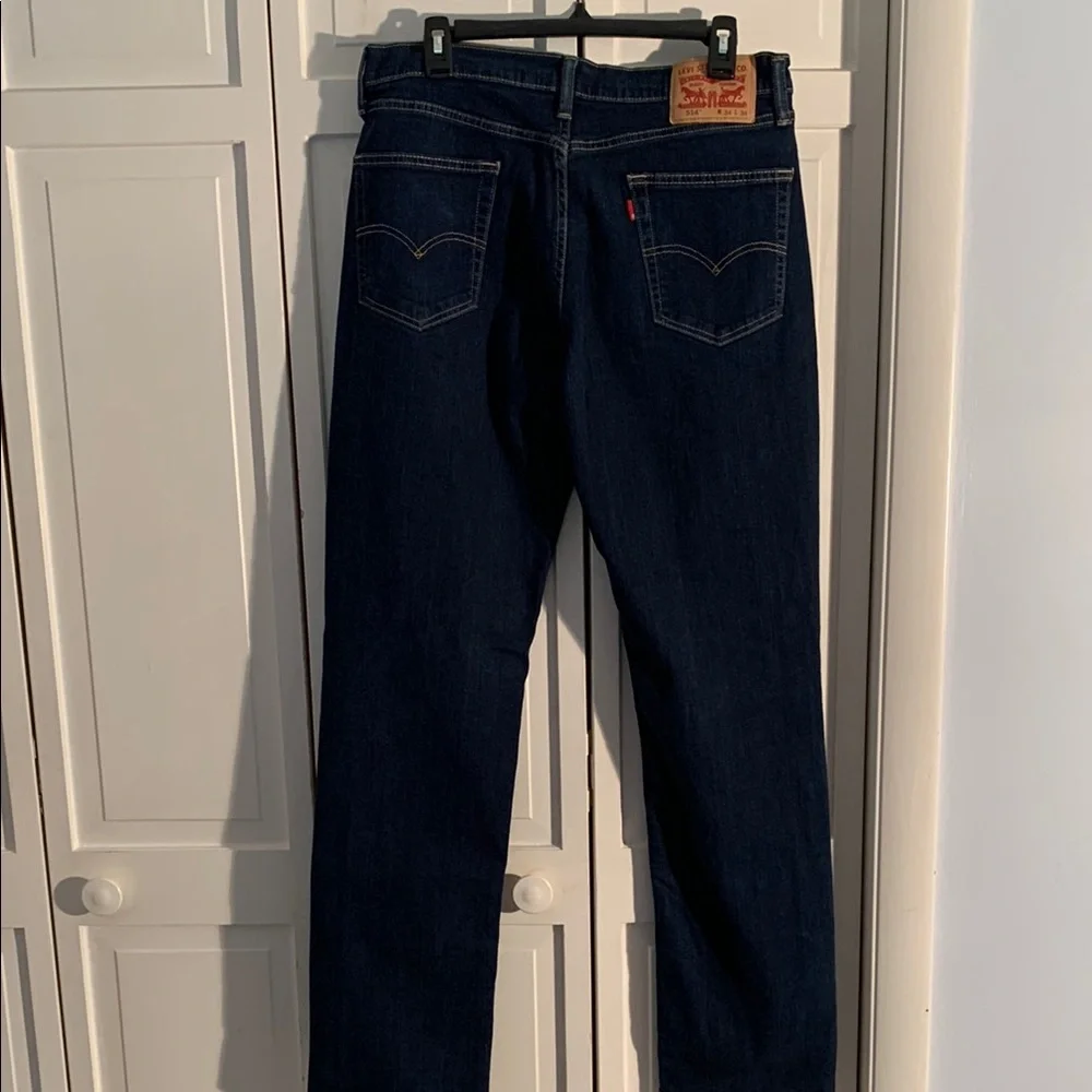 Levi's 514 34 x 34 Straight Leg Dark Wash Classic Fit Jeans EUC